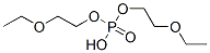 bis(2-ethoxyethyl) hydrogen phosphate Struktur