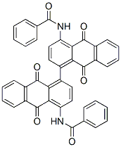 N,N'-[[(9,9',10,10'-Tetrahydro-9,9',10,10'-tetraoxo[1,1'-bianthracene])]-4,4'-diyl]bisbenzamide Struktur