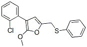 3-(2-CHLORO-PHENYL)-2-METHOXY-5-PHENYLSULFANYLMETHYL-FURAN Struktur