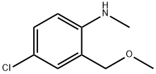 N-Methyl 4-chloro-2-(methoxymethyl)aniline Struktur