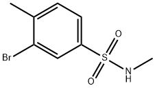 N-Methyl 3-bromo-4-methylbenzenesulfonamide Struktur