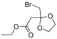 ethyl 2-(bromomethyl)-1,3-dioxolane-2-acetate Struktur