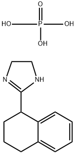 4,5-dihydro-2-(1,2,3,4-tetrahydro-1-naphthyl)-1H-imidazolium dihydrogen phosphate Struktur