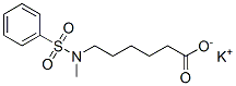 potassium 6-[methyl(phenylsulphonyl)amino]hexanoate Struktur