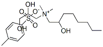 (2,3-dihydroxypropyl)(2-hydroxyoctyl)dimethylammonium toluene-p-sulphonate  Struktur