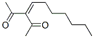 3-heptylidenepentane-2,4-dione  Struktur