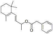 1-methyl-3-(2,6,6-trimethyl-1-cyclohexen-1-yl)allyl phenylacetate Struktur