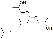 1,1'-[(3,7-dimethylocta-2,6-dienylidene)bis(oxy)]dipropan-2-ol Struktur