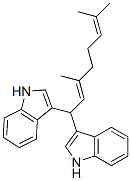 3,3'-(3,7-dimethylocta-2,6-dienylidene)bis(1H-indole) Struktur