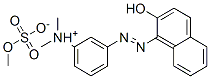 [3-[(2-hydroxynaphthyl)azo]phenyl]dimethylammonium methyl sulphate Struktur