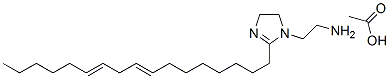 2-(heptadeca-8,11-dienyl)-4,5-dihydro-1H-imidazole-1-ethylamine monoacetate Struktur