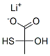 lithium 2-mercaptolactate Struktur