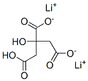 dilithium hydrogen 2-hydroxypropane-1,2,3-tricarboxylate Struktur