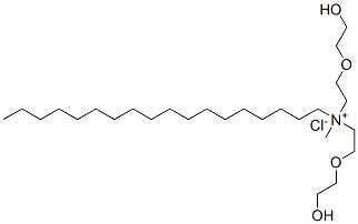 bis[2-(2-hydroxyethoxy)ethyl]methyloctadecylammonium chloride Struktur