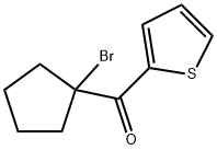 (1-bromocyclopentyl)-2-thienyl ketone Struktur