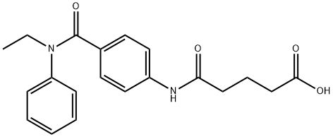 5-{4-[(ETHYLANILINO)CARBONYL]ANILINO}-5-OXOPENTANOIC ACID Struktur