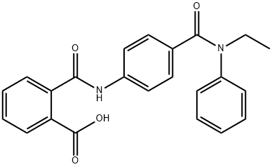 2-({4-[(ETHYLANILINO)CARBONYL]ANILINO}CARBONYL)-BENZOIC ACID Struktur