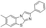 6,7-DIMETHYL-2-PHENYLIMIDAZO[2,1-B]BENZOTHIAZOLE Struktur