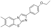 6,7-DIMETHYL-2-(4-ETHOXYPHENYL)IMIDAZO[2,1-B]BENZOTHIAZOLE Struktur