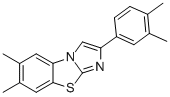 6,7-DIMETHYL-2-(3,4-DIMETHYLPHENYL)IMIDAZO[2,1-B]BENZOTHIAZOLE Struktur