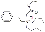 dibutyl(2-ethoxy-2-oxoethyl)phenethylammonium chloride   Struktur