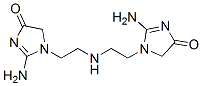 1,1'-(iminodiethane-2,1-diyl)bis[2-amino-1,5-dihydro-4H-imidazol-4-one] Struktur