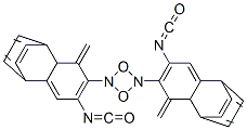 2,4-dioxo-1,3-diazetidine-1,3-diylbis(p-phenylenemethylene-o-phenylene) diisocyanate Struktur