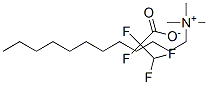 (dodecyl)trimethylammonium 2,2,3,3-tetrafluoropropionate Struktur