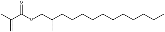 2-methyltridecyl methacrylate Struktur