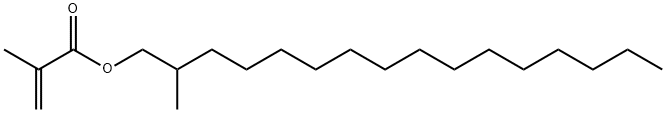 2-methylhexadecyl methacrylate  Struktur