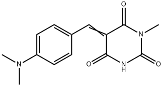 5-[[4-(dimethylamino)phenyl]methylene]-1-methylbarbituric acid Struktur