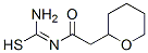 1-acetyl-2-(tetrahydro-2H-pyran-2-yl)isothiourea Struktur