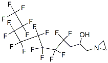 alpha-(2,2,3,3,4,4,5,5,6,6,7,7,8,8,9,9,9-heptadecafluorononyl)aziridine-1-ethanol Struktur