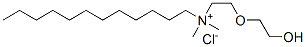 dodecyl[2-(2-hydroxyethoxy)ethyl]dimethylammonium chloride Struktur