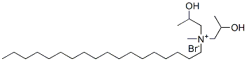 bis(2-hydroxypropyl)methyloctadecylammonium bromide Struktur