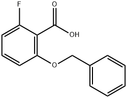 2-BENZYLOXY-6-FLUOROBENZOIC ACID Struktur