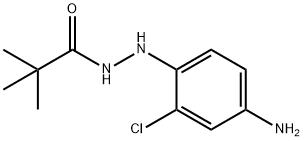 N'-(4-amino-2-chlorophenyl)-2,2-dimethylpropionohydrazide Struktur