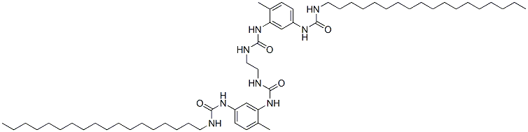 N,N''-ethylenebis[N'-[2-methyl-5-[[(octadecylamino)carbonyl]amino]phenyl]urea] Struktur