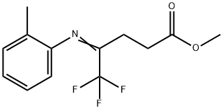 Methyl 5,5,5-trifluoro-4-(o-tolyliMino)pentanoate Struktur