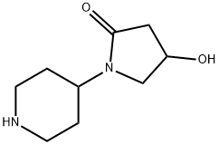 4-HYDROXY-1-PIPERIDIN-4-YL-PYRROLIDIN-2-ONE
 Struktur