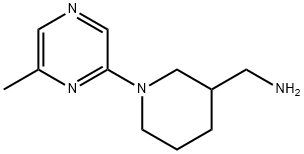 1-(6-METHYLPYRAZIN-2-YL)PIPERID-3-YL]METHYLAMINE Struktur