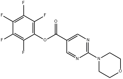 Pentafluorophenyl 2-morpholin-4-ylpyrimidine-5-carboxylate Struktur