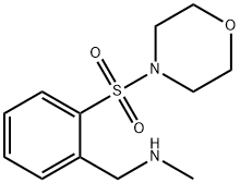 4-{2-[(Methylamino)methyl]phenylsulphonyl}morpholine Struktur