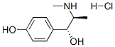 (R*,S*)-4-hydroxy-alpha-[1-(methylamino)ethyl]benzyl alcohol hydrochloride  Struktur