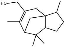 2,3,4,7,8,8a-hexahydro-3,6,8,8-tetramethyl-1H-3a,7-methanoazulene-5-methanol Struktur