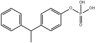 bis[p-(1-phenylethyl)phenyl] hydrogen phosphate Struktur