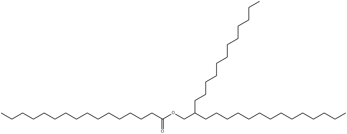 2-dodecylhexadecyl palmitate Struktur