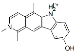 9-hydroxy-1,2,5-trimethyl-6H-pyrido[4,3-b]carbazolium iodide Struktur