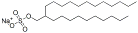 sodium 2-decyltetradecyl sulphate Struktur