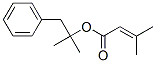 1,1-dimethyl-2-phenylethyl 3-methyl-2-butenoate  Struktur